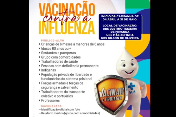 A campanha de vacinação contra a Influenza